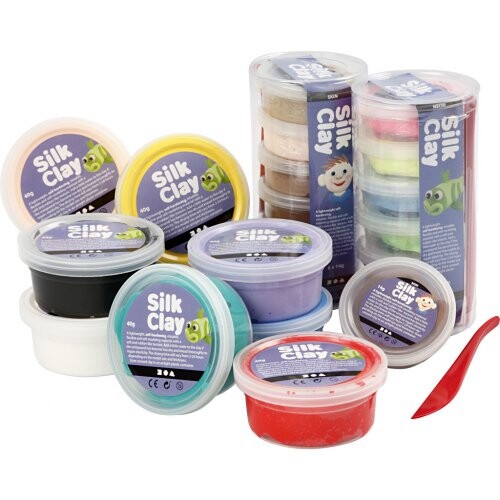 Silk Clay hedvábná modelovací hmota SADA 22 barev