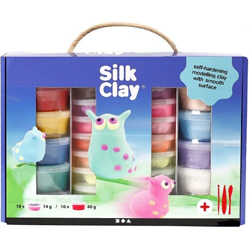 Silk Clay hedvábná modelovací hmota DÁRKOVÁ SADA