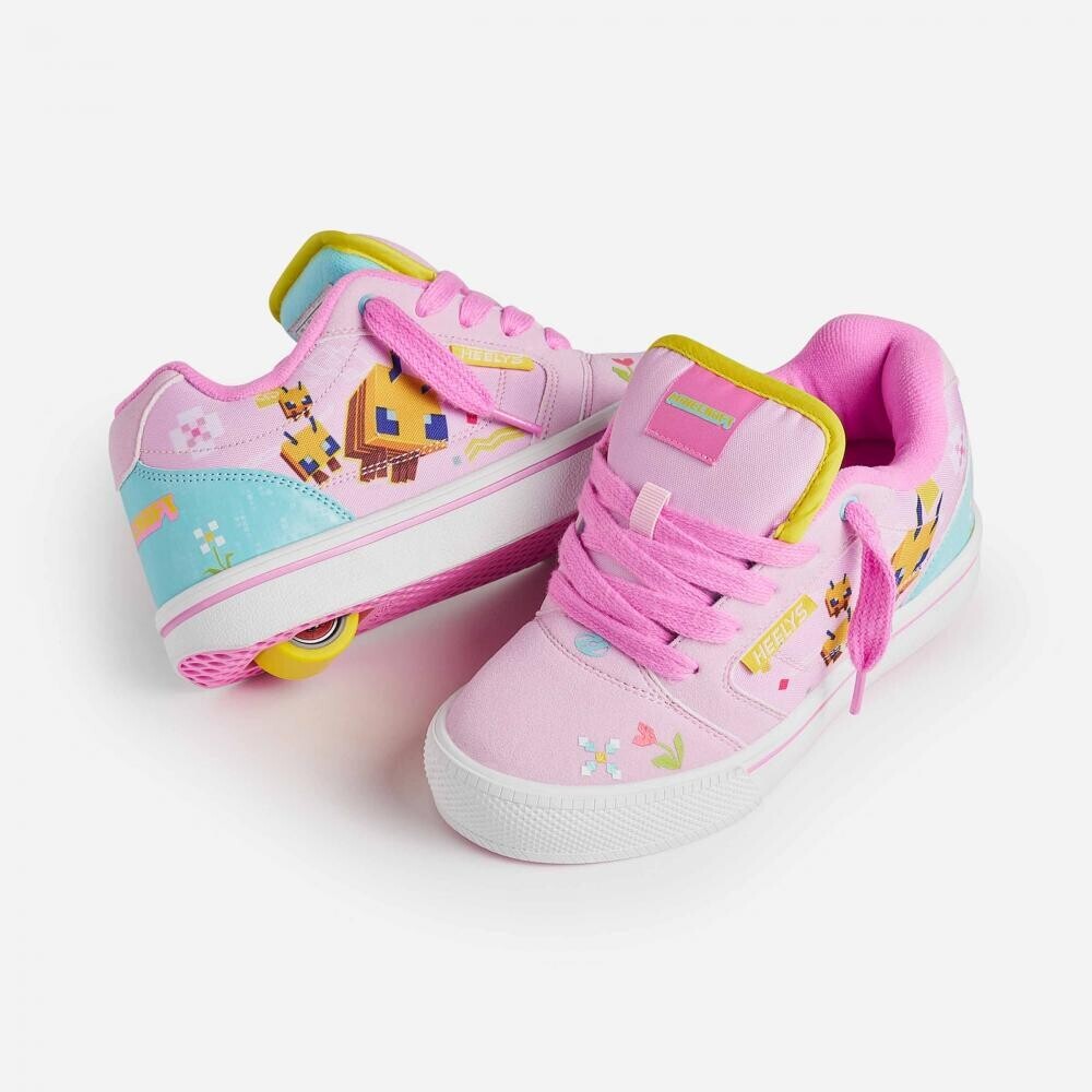 Heelys - Minecraft Pro 25 - Lt Pink/Lt Blue/Yellow - koloboty Velikost boty: 31