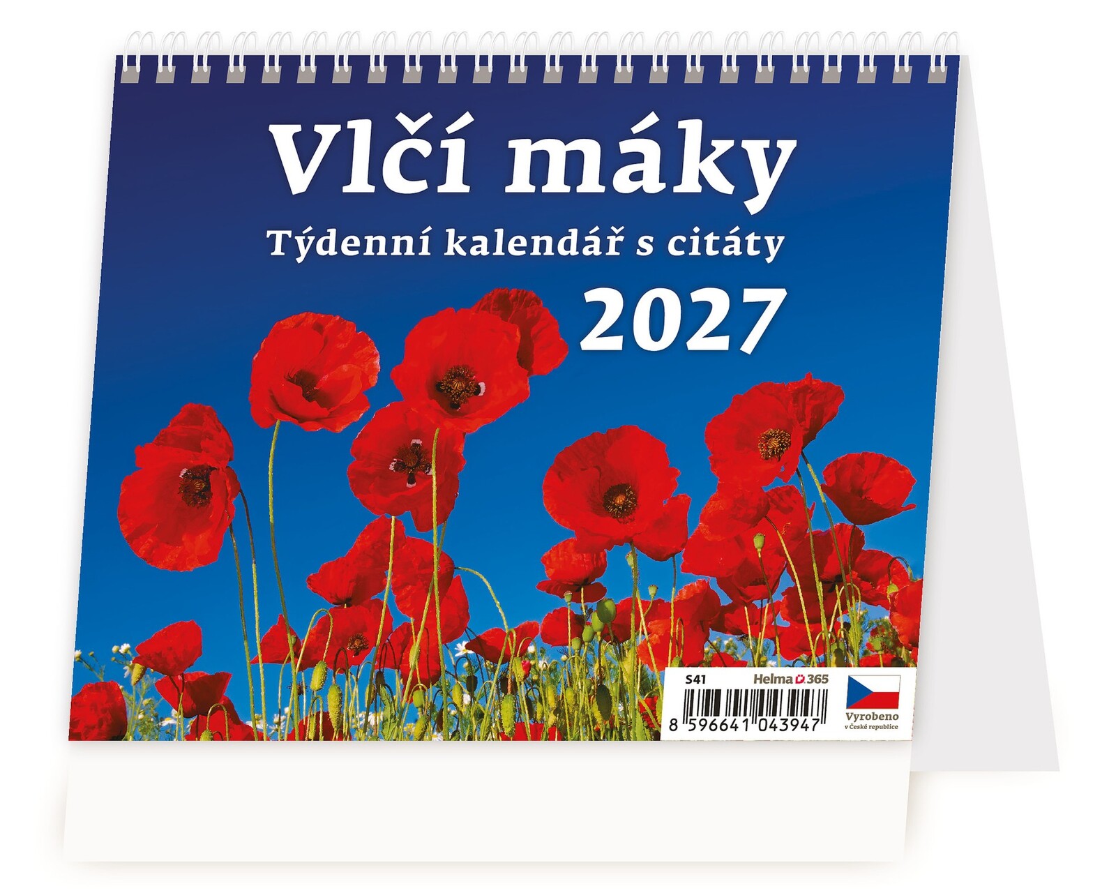 Stolní kalendář 2026 Vlčí máky