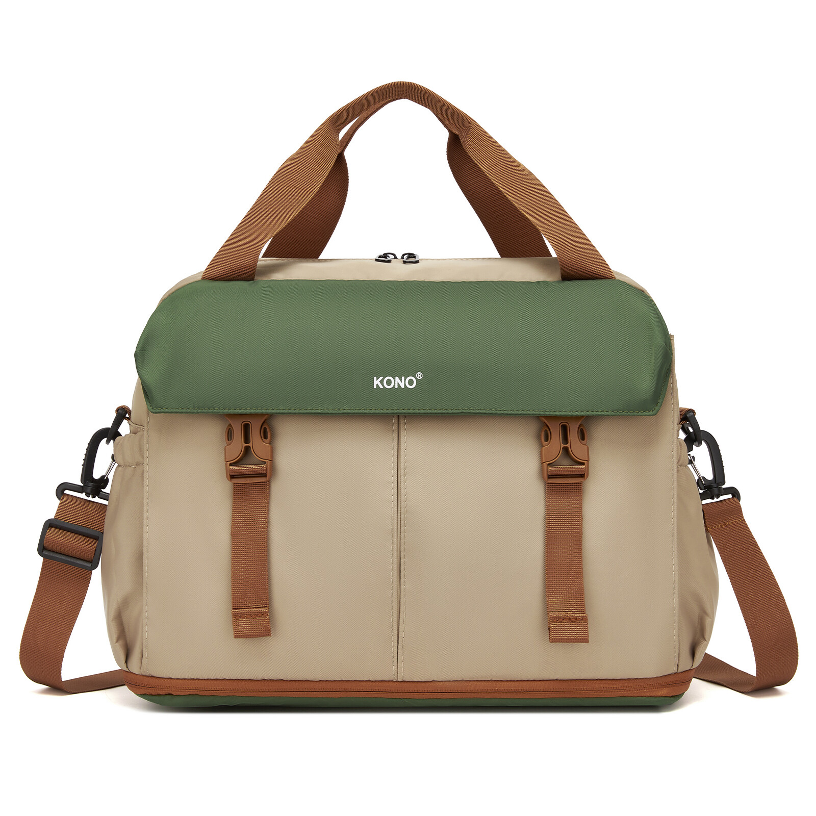 Rozšířitelná cestovní taška Kono TVK2613 30x40x20 - khaki-zelená