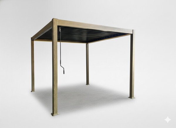 Zahradní pergola SIENA hnědá 300x300 cm RIT1415