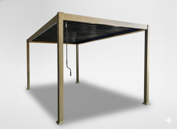 Zahradní pergola SIENA hnědá 300x390 cm RIT1439