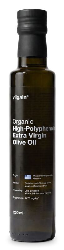 Vilgain Olivový olej extra panenský s vysokým obsahem polyfenolů BIO – 250 ml