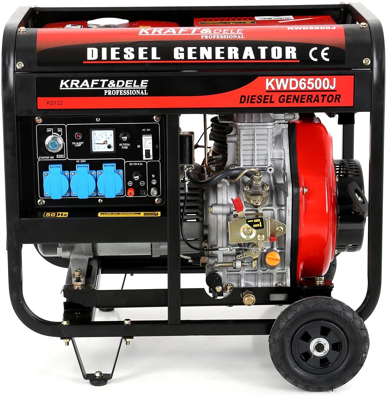 KRAFT&DELE Dieselový generátor 6500 W, 12/230 V KD122