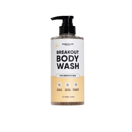 BREAKOUT+AID Sprchový gel proti akné s AHA a BHA 500 ml