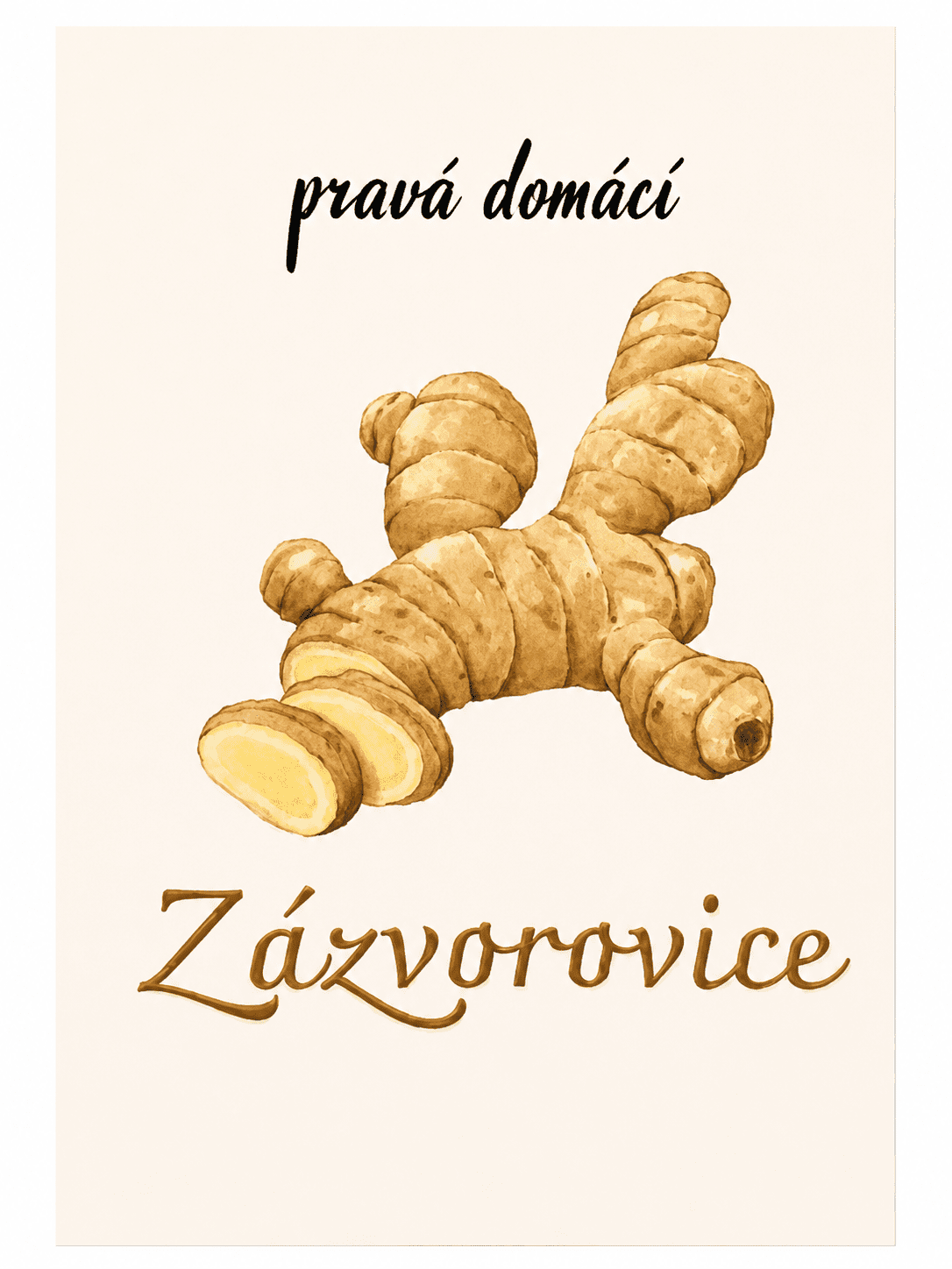 Etiketa samolepící Zázvorovice