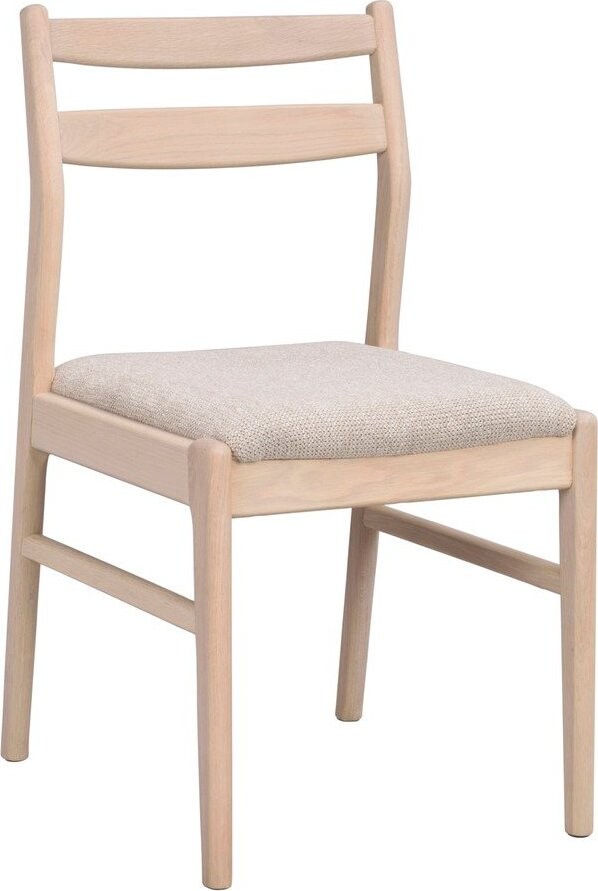Krémová/ve světle přírodní barvě jídelní židle z dubového dřeva Kerwin – Rowico