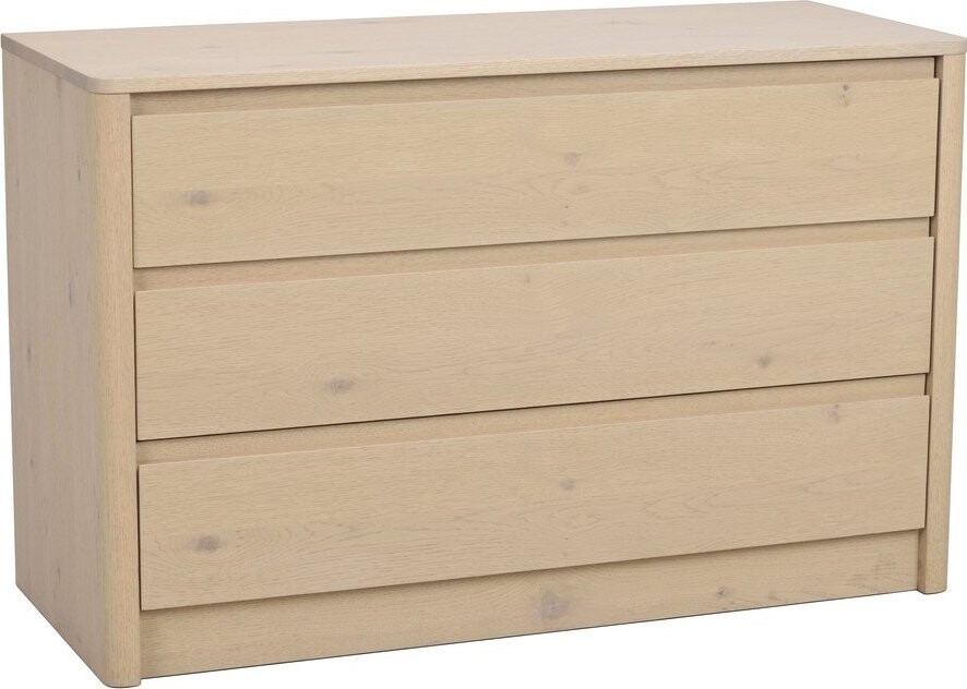 Komoda v dekoru dubu ve světle přírodní barvě 110x70x45 cm Melstone – Rowico