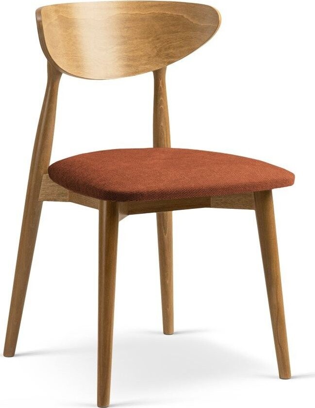 Stohovatelná jídelní židle z bukového dřeva v přírodní barvě/v terakotové barvě Leon – Micadoni