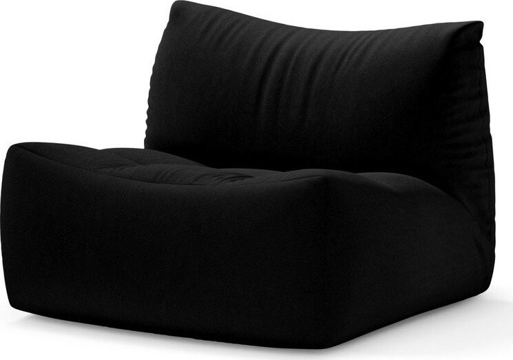 Černý sametový polštář na sezení Tove – Micadoni