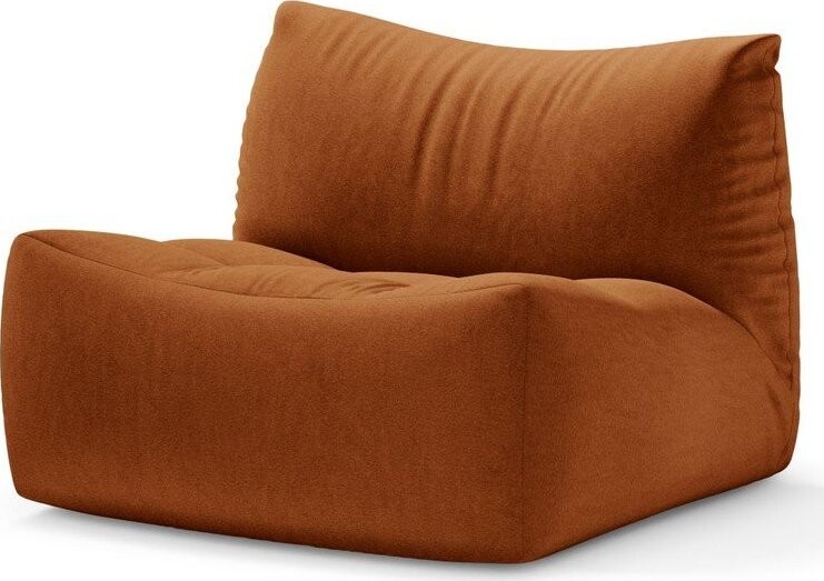 Oranžový sametový polštář na sezení Tove – Micadoni