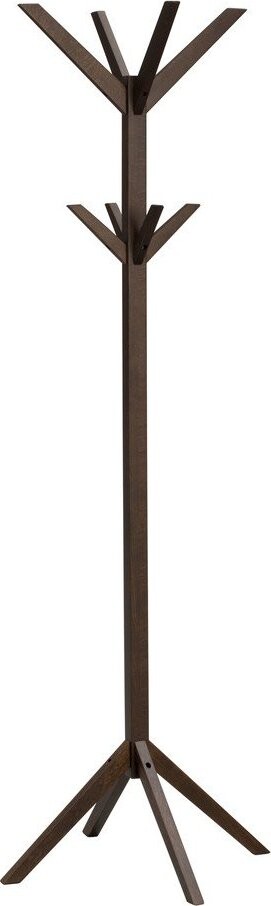 Stojan na oblečení z dubového dřeva v tmavě přírodní barvě 59x178x59 cm Confetti – Rowico