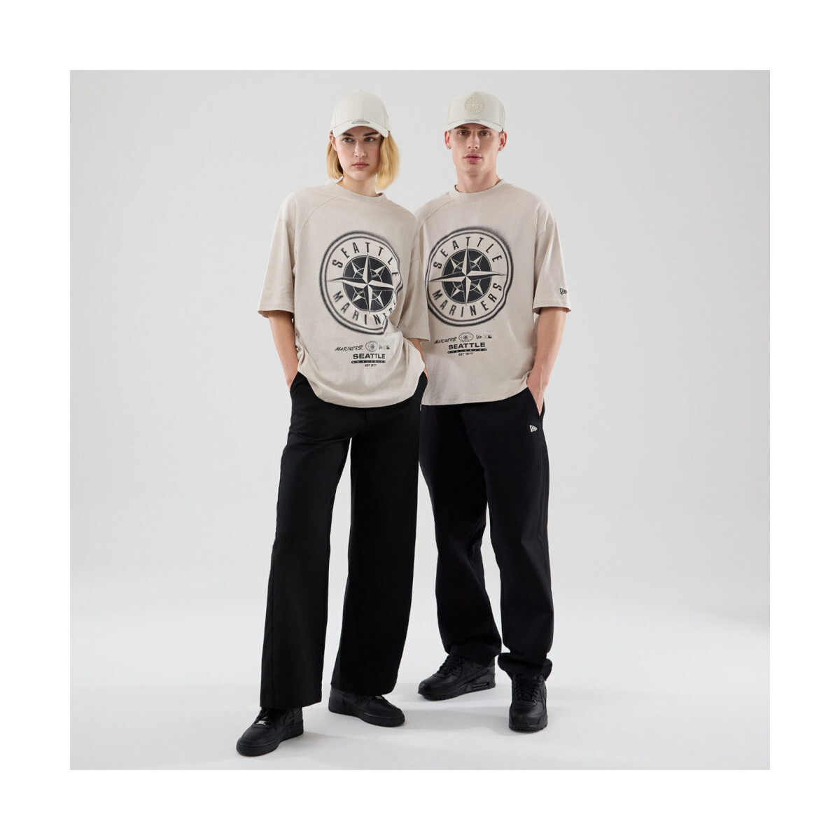 New-Era  Mlb boxy grphc tee seamar  Béžová