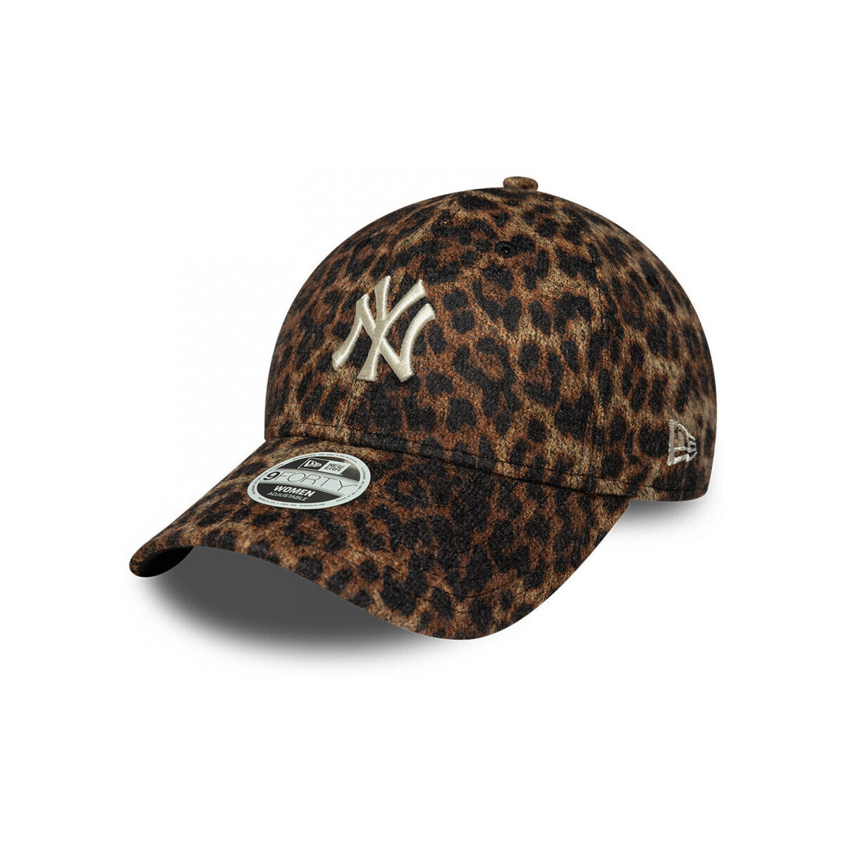 New-Era Wmns cosy leopard 9forty neyyan Hnědá