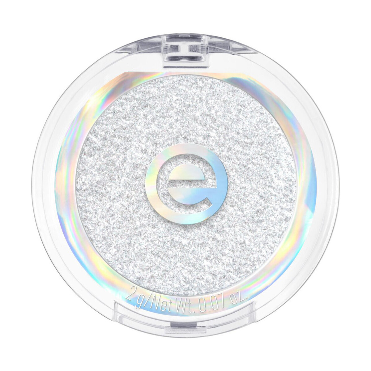 Essence  Mono Glitter Eyeshadow - 01 Frosted Shine  Bílá