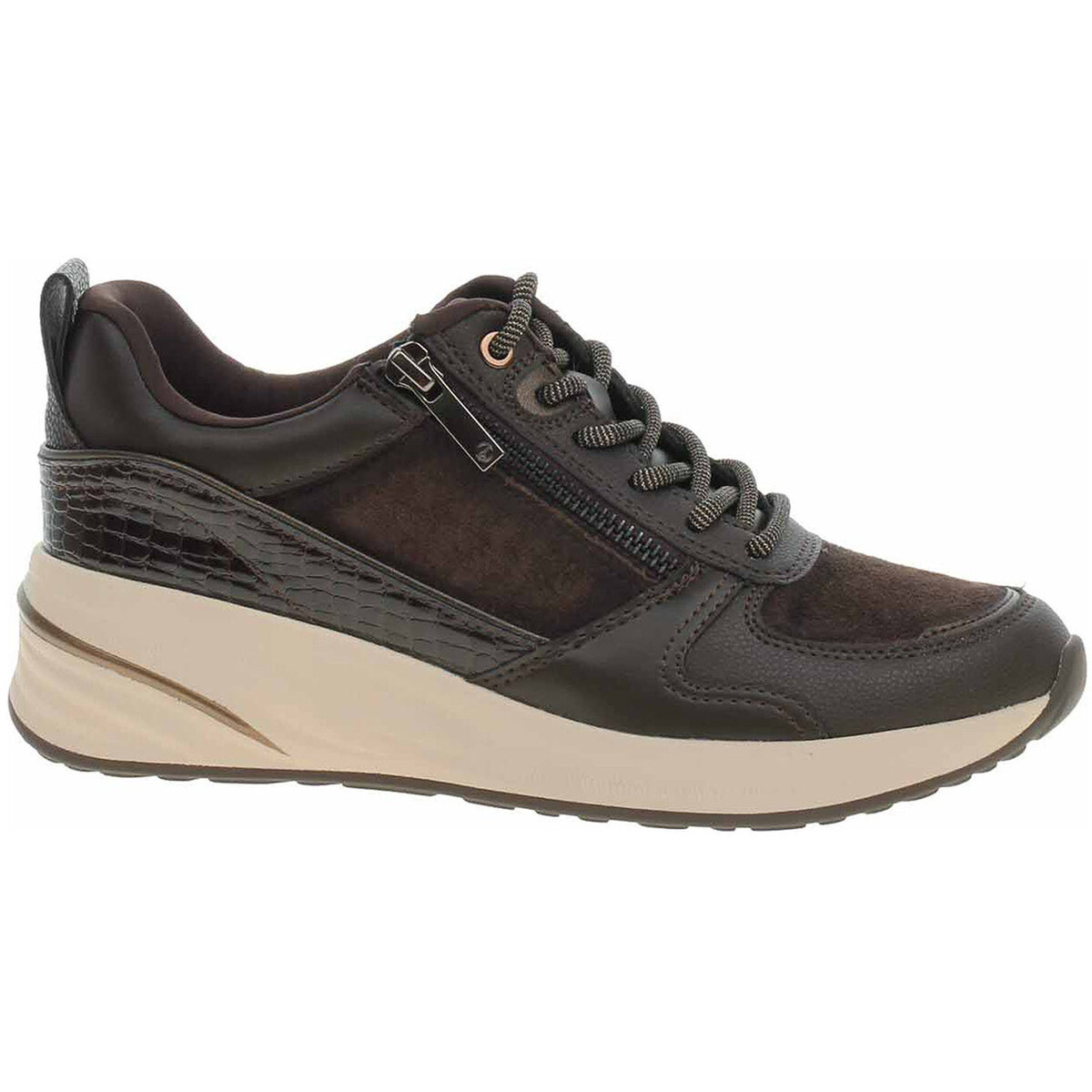 Tamaris  lepené dámské 1-23754-45 mocca comb  Hnědá
