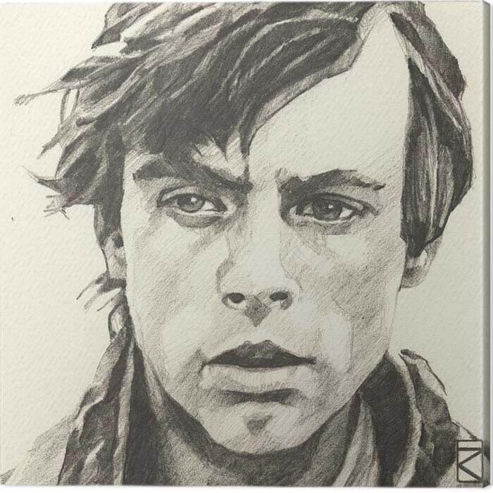 PYRAMID Obraz na plátně Star Wars - Luke Skywalker, 2 - 30×30 cm