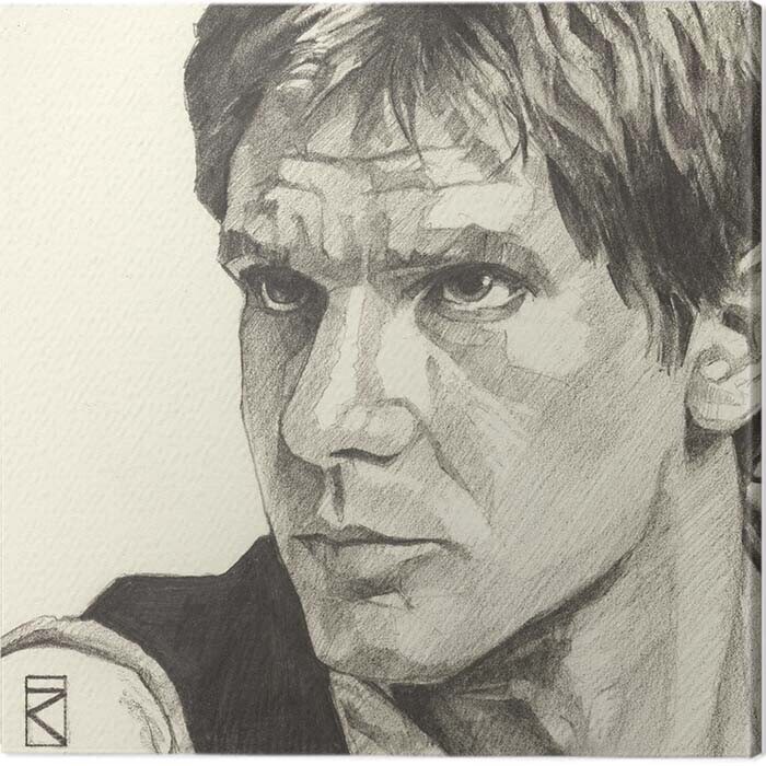 PYRAMID Obraz na plátně Star Wars - Han Solo, 2 - 30×30 cm