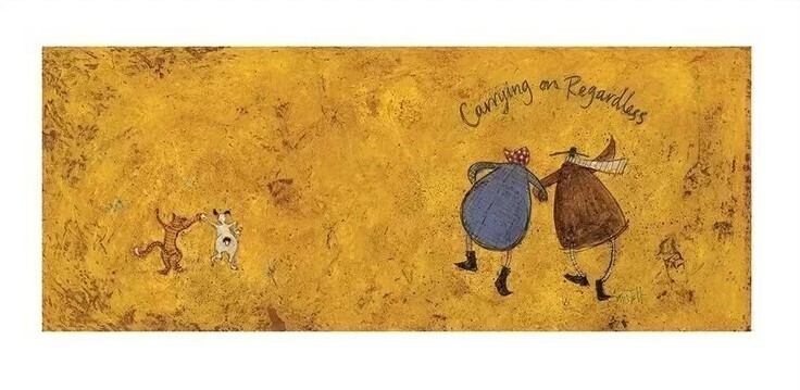 PYRAMID Umělecký tisk Sam Toft - Carrying on Regardless II, 100 × 50 cm