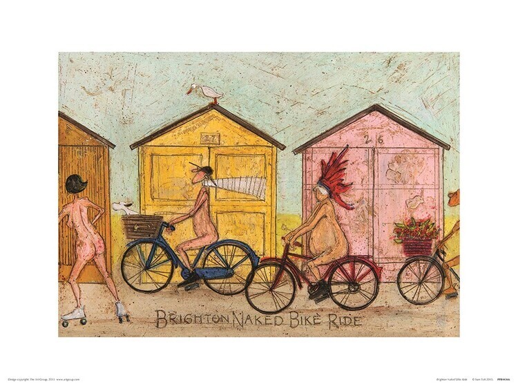 PYRAMID Umělecký tisk Sam Toft - Brighton Naked Bike Ride, 40 × 30 cm