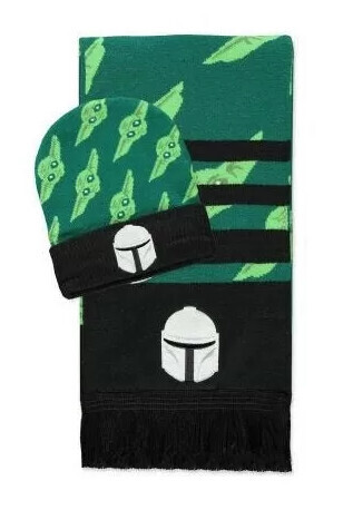 DIFUZED Šála & čepice Šála & čepice Star Wars - The Mandalorian Green