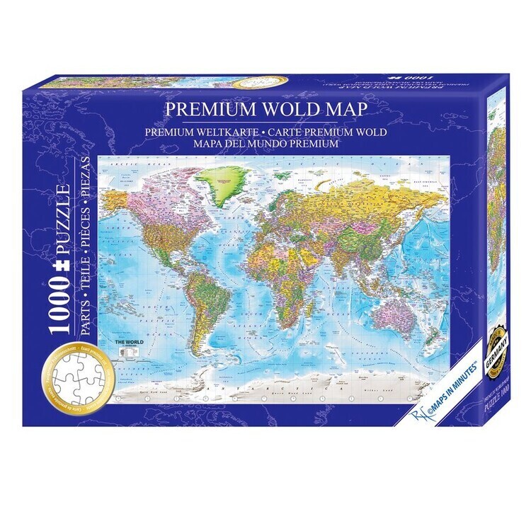 CLOSE UP Puzzle World Map, 1000 ks