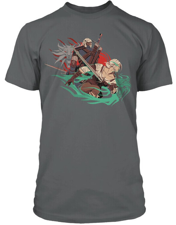 JINX Tričko The Witcher 3 - Back to Back, S