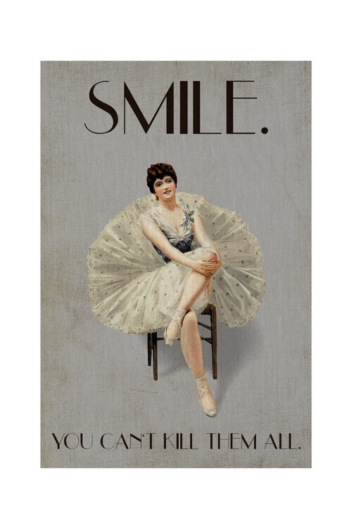 Europosters Plakát, Obraz - Kubistika - Keep smiling, 40 × 60 cm