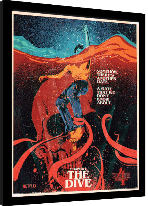 PYRAMID Obraz na zeď - Stranger Things 4 - The Dive, 34.3 × 44.5 cm