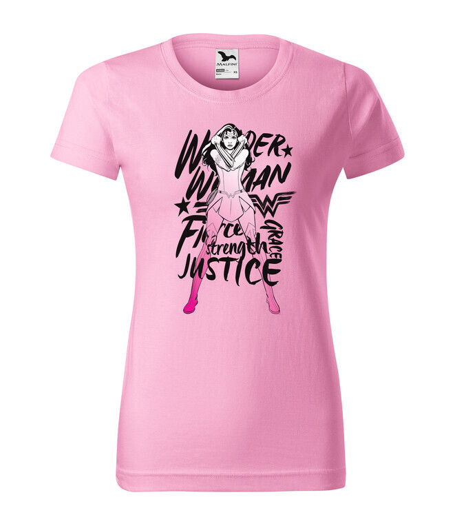 Europosters Tričko Wonder Woman - Fierce, Strenght, Grace, Justice, S