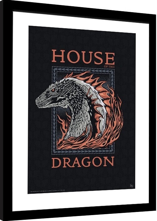 GB EYE Obraz na zeď - Rod Draka - Red Dragon, 34 × 44.2 cm