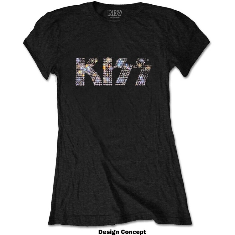 ROCKOFF Tričko Kiss - Diamant Logo, M