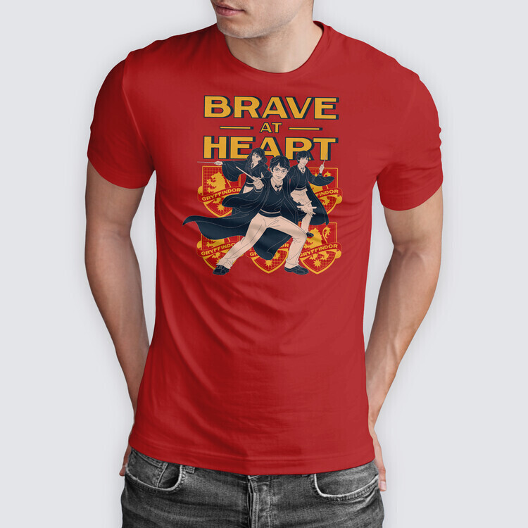Europosters Tričko Harry Potter - Brave at Heart, 3XL