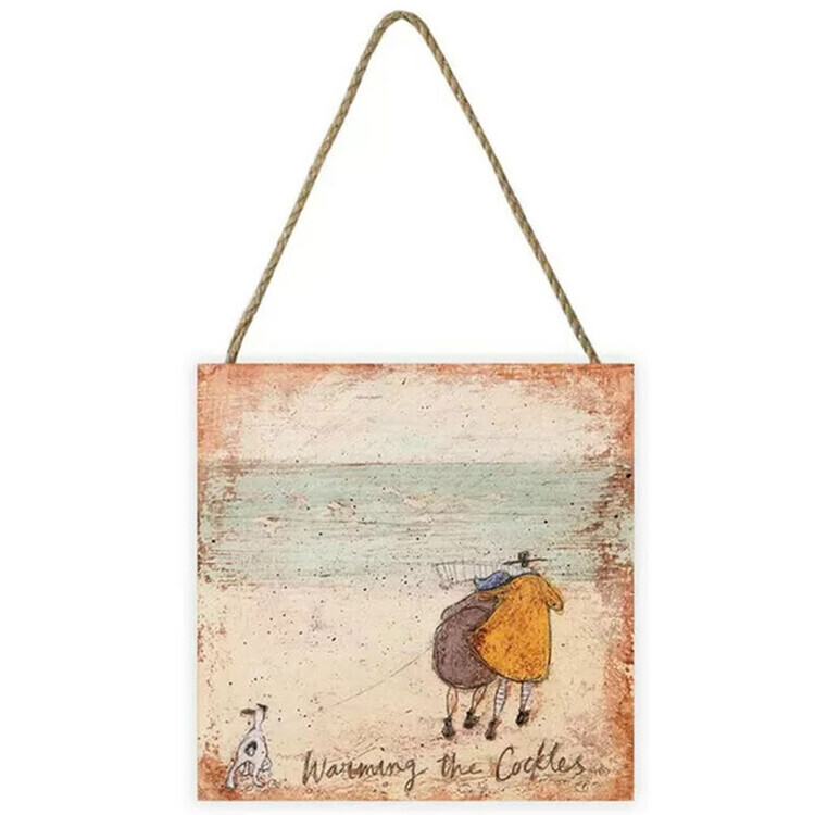 PYRAMID Dřevěný obraz Sam Toft - Warming the Cockles, 20 × 20 cm
