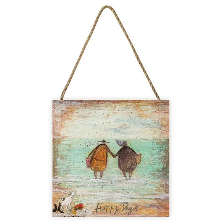 PYRAMID Dřevěný obraz Sam Toft - Happy Days, 20 × 20 cm