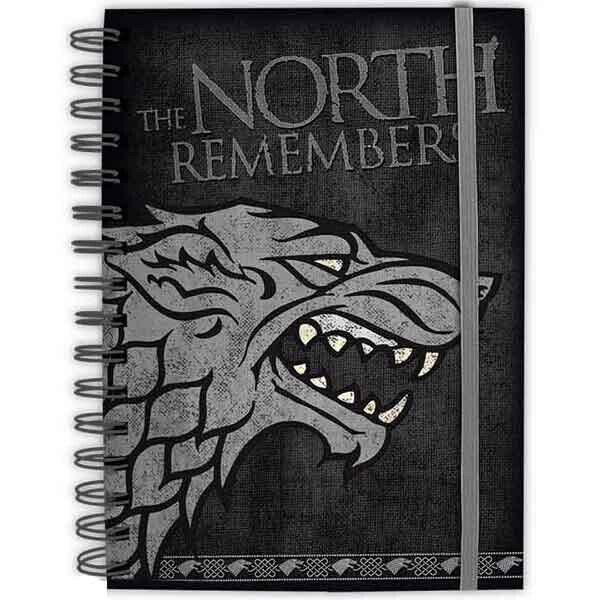 ABY STYLE Zápisník Game of Thrones - Stark, A5