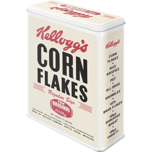Postershop Plechová dóza Plechová dóza Kellogg‘s - Corn Flakes, 26 x 19 x 8 cm