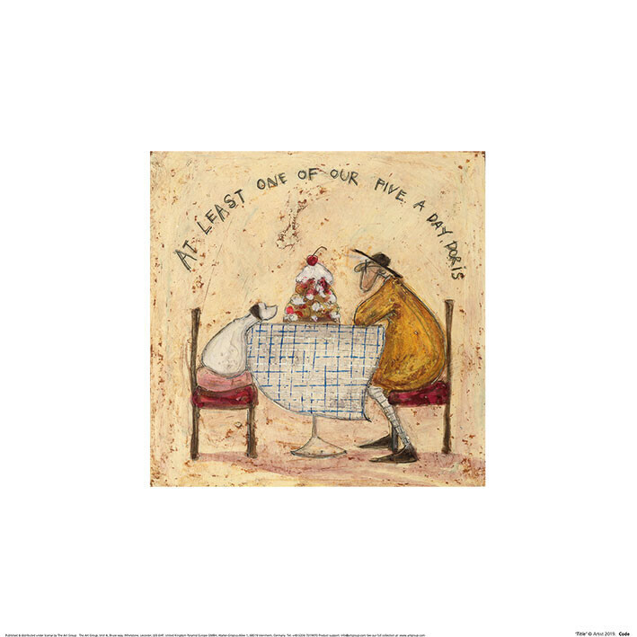 PYRAMID Umělecký tisk Sam Toft - At Least One Of Our Five A Day Doris, 30 × 30 cm