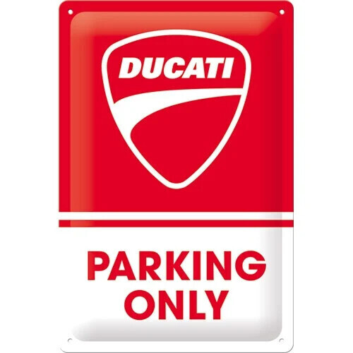 Nekupto Plechová cedule Ducati - Parking Only, 20 x 30 cm