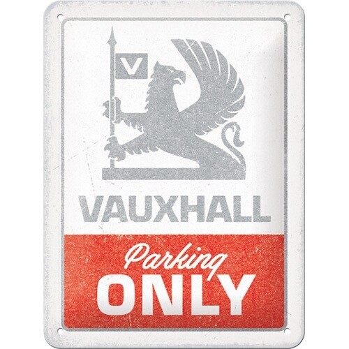 Nekupto Plechová cedule Vauxhall - Parking Only, 15 x 20 cm