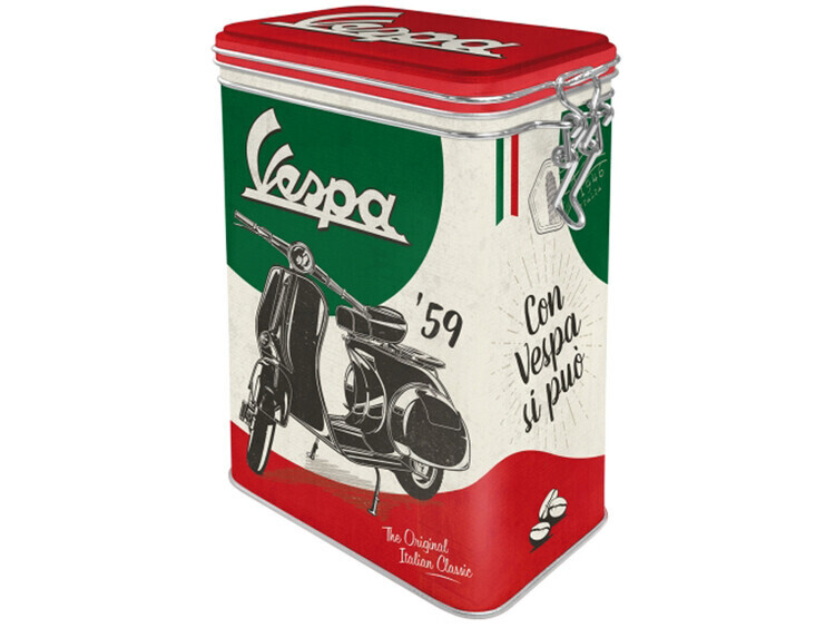 Nekupto Plechová dóza s klipem Plechová dóza s klipem Vespa - The Italian Classic, 1,3 l