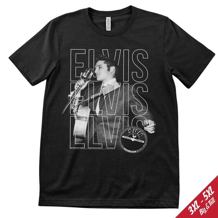 HYBRIS Tričko Elvis Presley - Elvis, Elvis, Elvis, 5XL