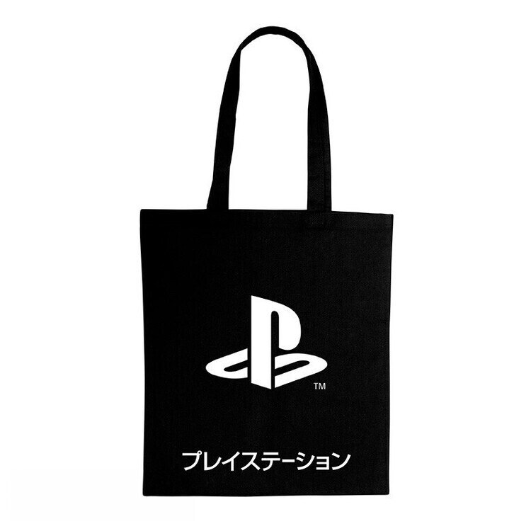 ABY STYLE Taška Playstation  - Black Katakana, 100% bavlna