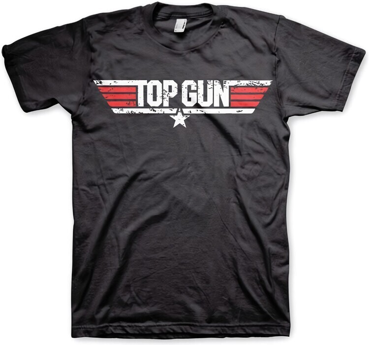 HYBRIS Tričko Top Gun - Distressed Logo, M