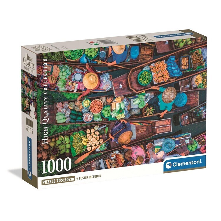 CLEMENTONI Puzzle Thai Floating Market, 1000 ks