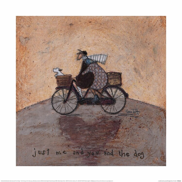 PYRAMID Umělecký tisk Sam Toft - Just Me And You And The Dog, 40 × 40 cm