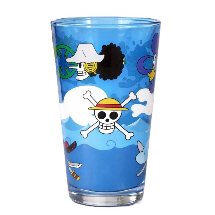 ABY STYLE Sklenice One Piece - Skulls, 0,4 l
