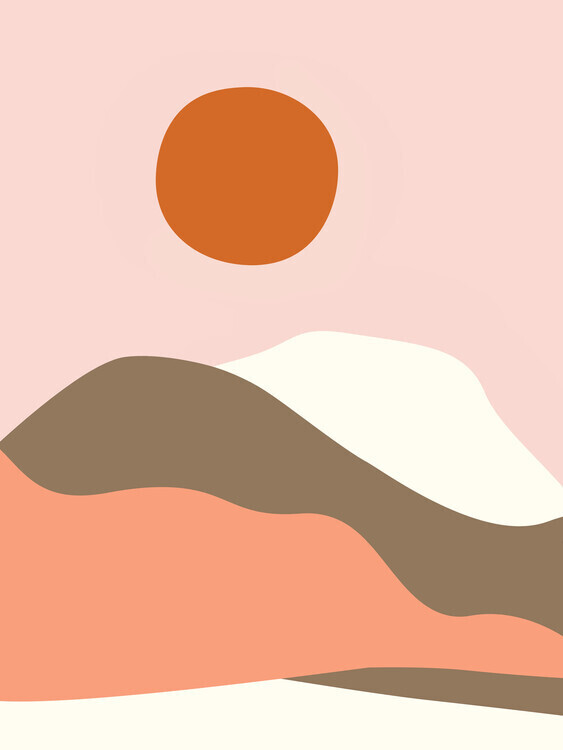 Sisi & Seb Plakát, Obraz - Graphic Desert, Sisi & Seb, 30 × 40 cm