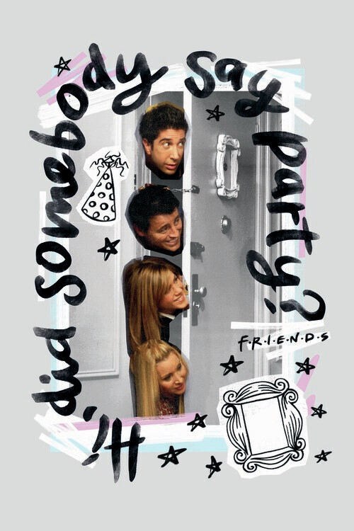 Europosters Plakát, Obraz - Friends - Řekl někdo párty?, 26.7 × 40 cm